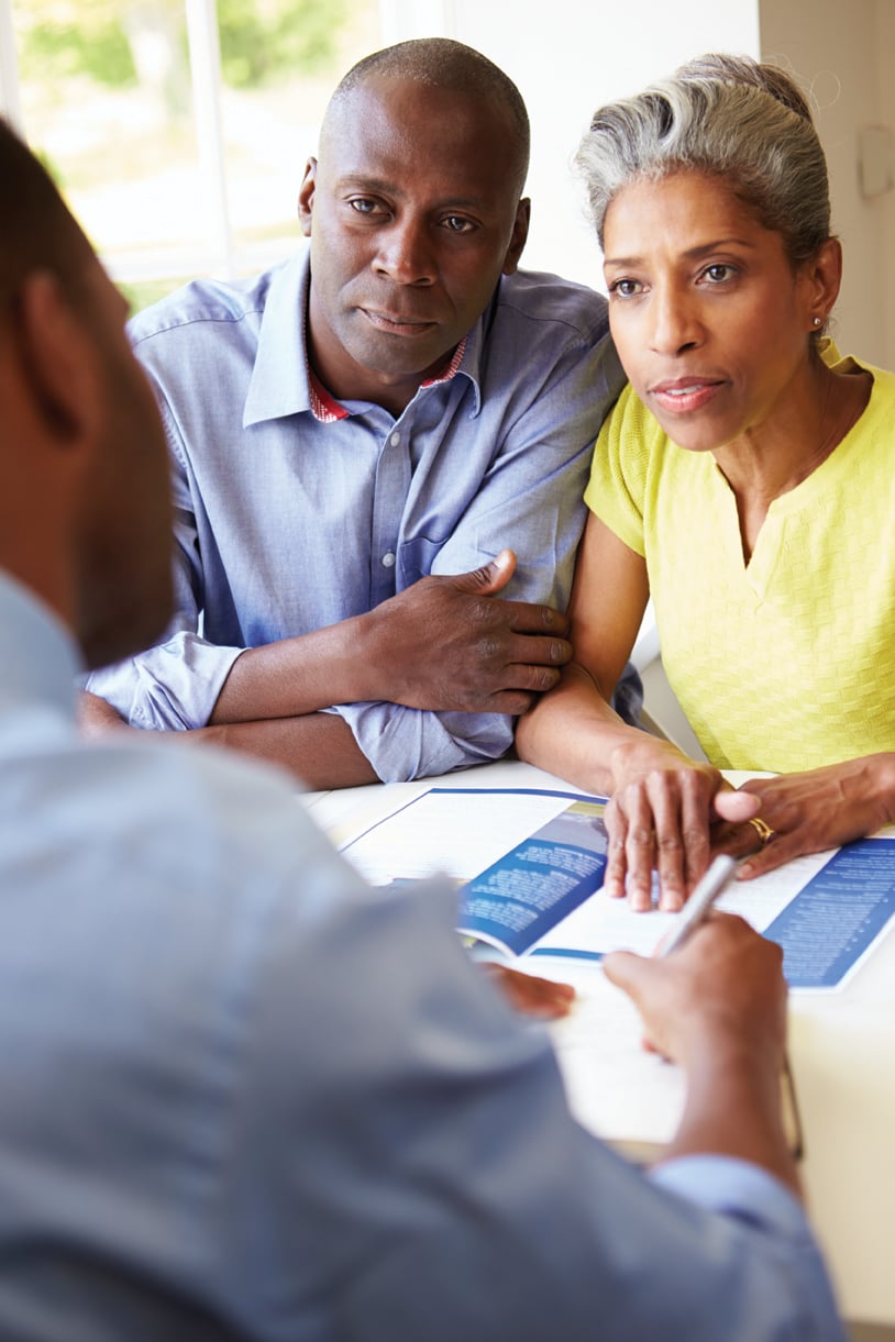 couple in review meeting