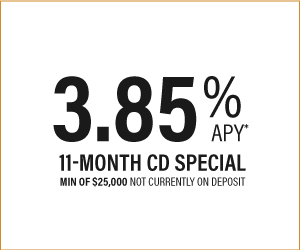 3.85% APY on an 11 month CD