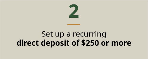Step 2: Set up direct deposit