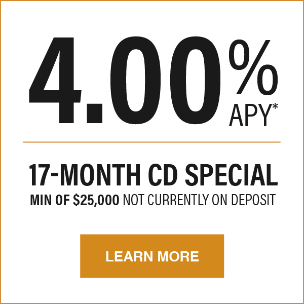 4.00% APY 17-month CD Special