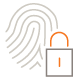 thumbprint with lock icon