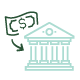 icon image of dollar bill with building