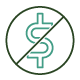 dollar sign crossed out