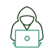 icon of a person behind a computer