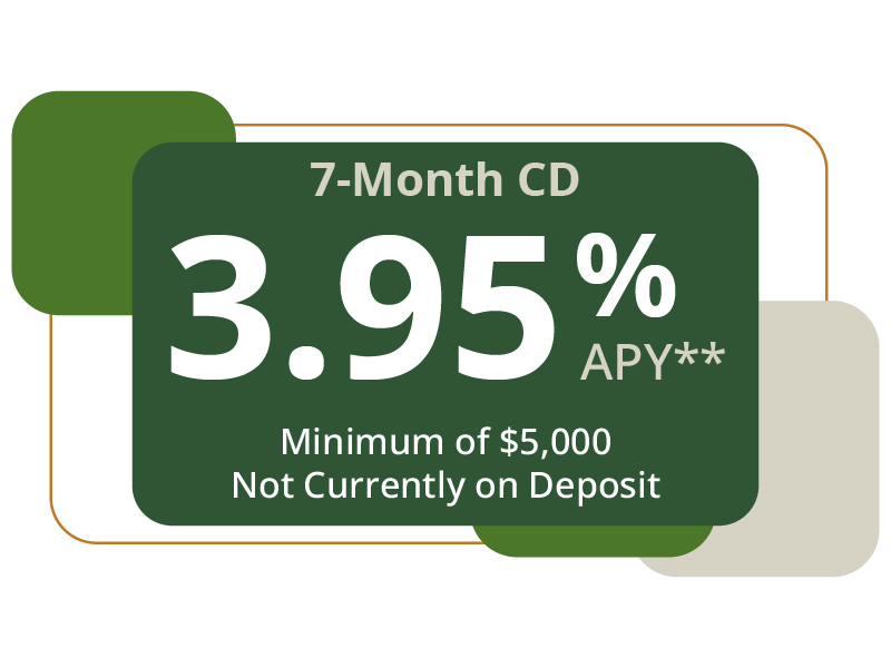 7-month 3.90% minimum of $5,000