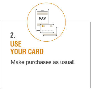 Use your card to make purchases
