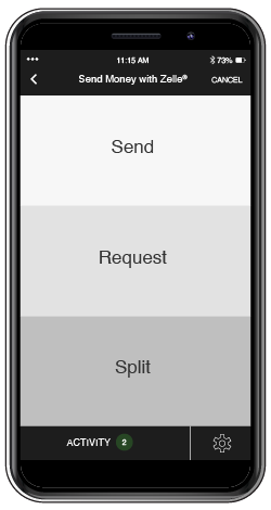 Zelle mobile screenshot